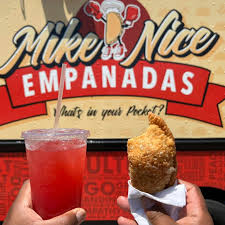 Empanada with drink