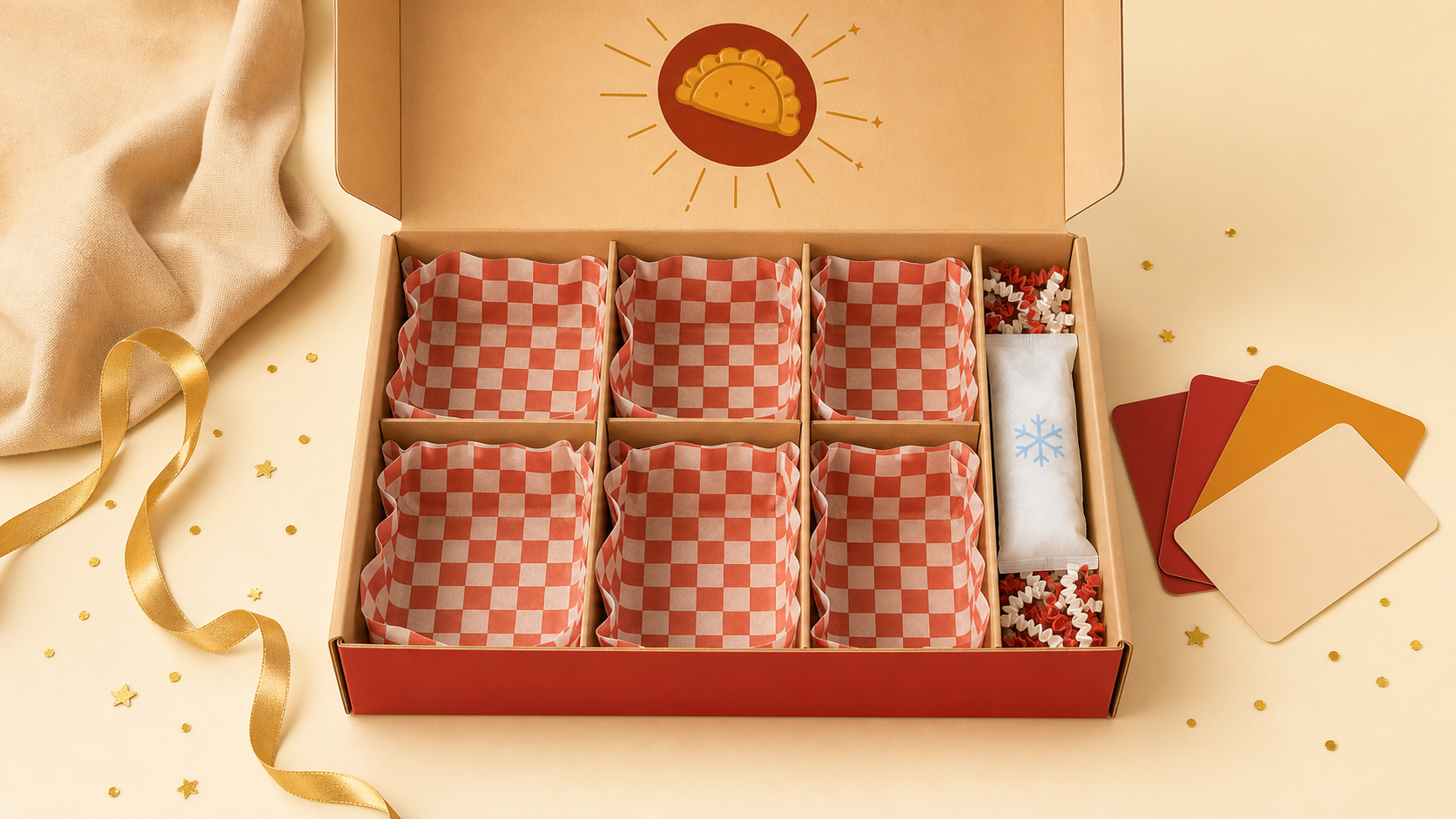 Six count Mike Nice frozen empanada box
